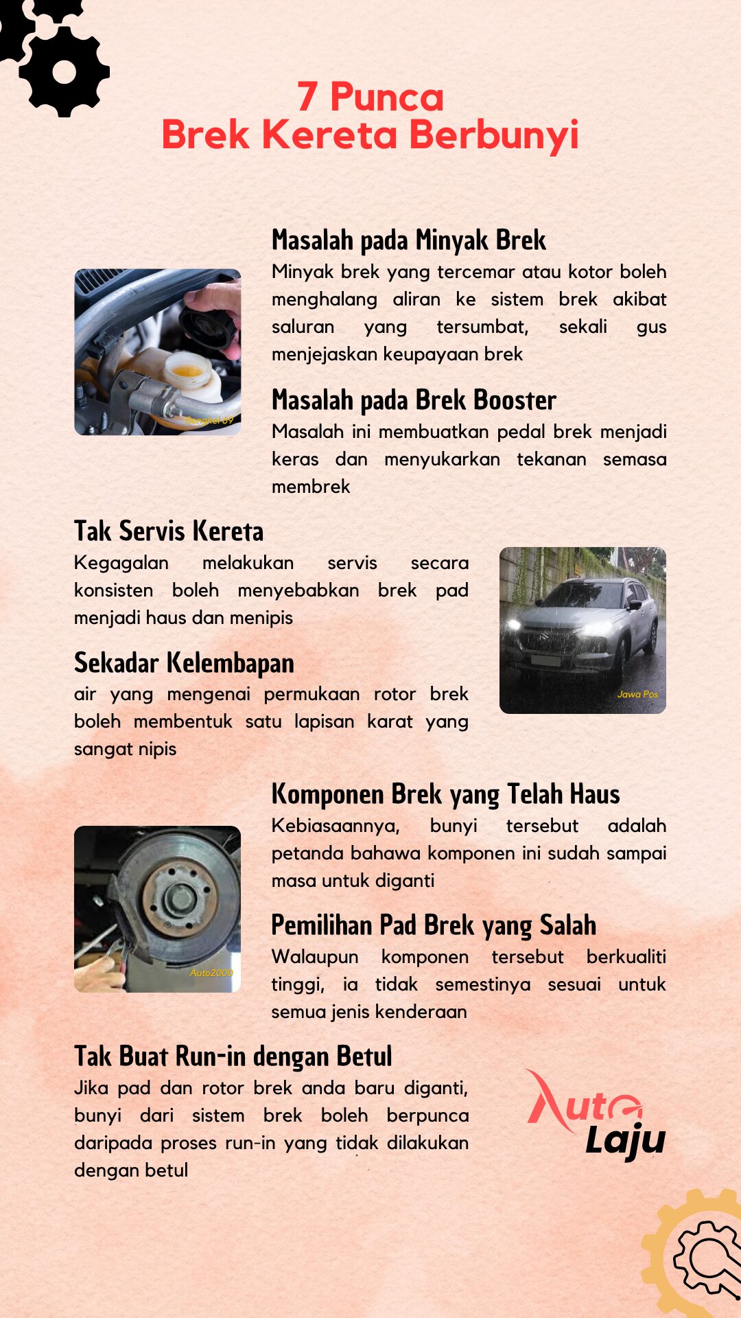 Infographics Punca Brek Kereta Berbunyi Infographics Punca Brek Kereta Berbunyi